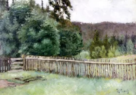 Fence In The Forest by Edvard Munch