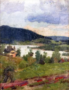 Lake And Forest by Edvard Munch