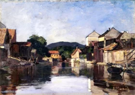 Akerselva By Slamotgangen by Edvard Munch