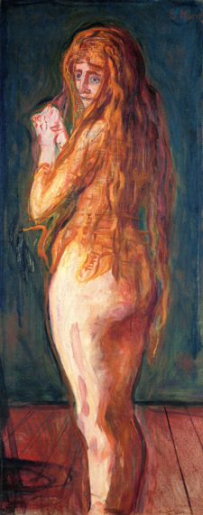 Nude With Long Red Hair by Edvard Munch