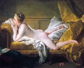 Resting Girl (Louise O’Murphy) 1751 by Francois Boucher Resting Girl (Louise O’Murphy) 1751 by Francois Boucher