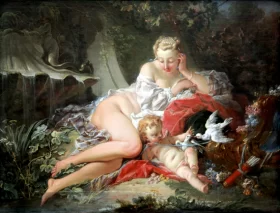 Venus and Amor 1742 by Francois Boucher