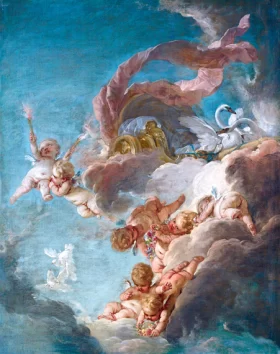 The Chariot of Venus by Francois Boucher The Chariot of Venus by Francois Boucher