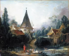 Landscape Near Beauvais by Francois Boucher Landscape Near Beauvais by Francois Boucher