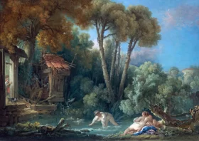 Les Baigneuses by Francois Boucher