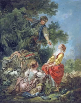 La Cueillette des Cerises by Francois Boucher