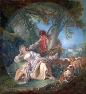 The Interrupted Sleep 1750 by Francois Boucher