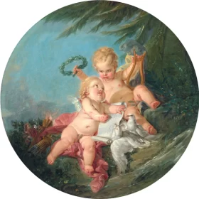 Allegory of poetry by Francois Boucher
