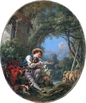The Dispatch of the Messenger 1765 by Francois Boucher The Dispatch of the Messenger 1765 by Francois Boucher