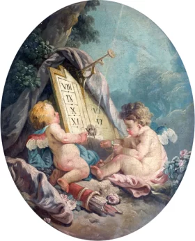 Amours marquant le temps by Francois Boucher