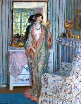 The Robe by Frederick Carl Frieseke The Robe by Frederick Carl Frieseke