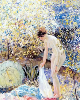 Cherry Blossoms by Frederick Carl Frieseke Cherry Blossoms by Frederick Carl Frieseke