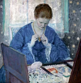 The Gold Locket by Frederick Carl Frieseke The Gold Locket by Frederick Carl Frieseke