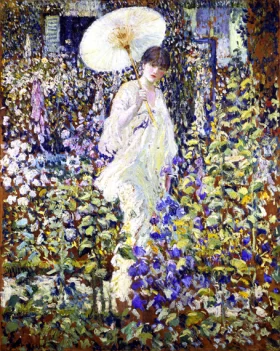 Sun And Wind by Frederick Carl Frieseke Sun And Wind by Frederick Carl Frieseke
