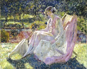 Sunbath by Frederick Carl Frieseke Sunbath by Frederick Carl Frieseke