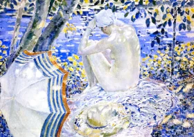 On The Bank by Frederick Carl Frieseke