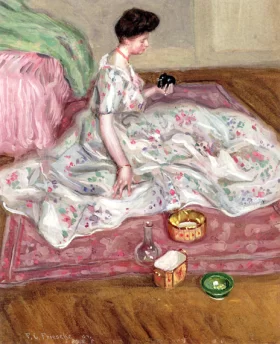 Portrait Of Medora Clark by Frederick Carl Frieseke