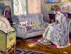In The Nursery by Frederick Carl Frieseke