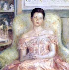 Dress Of 1860 by Frederick Carl Frieseke Dress Of 1860 by Frederick Carl Frieseke