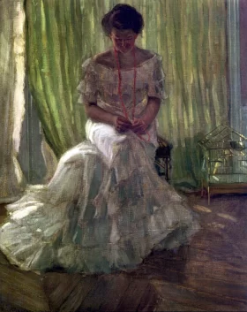 Medora Clark At The Clark Apartment, Paris by Frederick Carl Frieseke Medora Clark At The Clark Apartment, Paris by Frederick Carl Frieseke