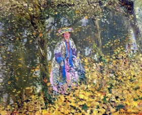 Late October by Frederick Carl Frieseke Late October by Frederick Carl Frieseke