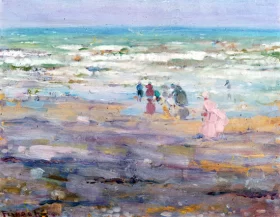 Beach In Corsica by Frederick Carl Frieseke