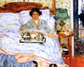 The Lunch In Bed by Frederick Carl Frieseke