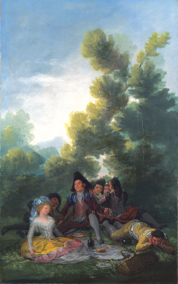 A Picnic by Francisco Goya, oil painting reproduction on canvas A Picnic by Francisco Goya