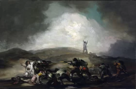 A Scene from the Spanish War of Independence 1808 by Francisco Goya