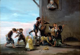 Children fighting for chestnuts by Francisco Goya Children fighting for chestnuts by Francisco Goya