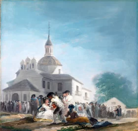 The hermitage of San Isidro on the day of the festival 1788 by Francisco Goya The hermitage of San Isidro on the day of the festival 1788 by Francisco Goya