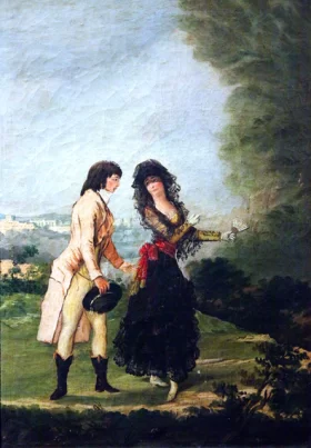 Gallant colloquium by Francisco Goya