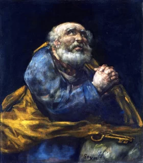 The Repentant St. Peter by Francisco Goya