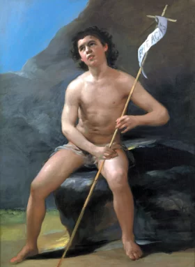 Saint John the Baptist child in the desert 1810 by Francisco Goya