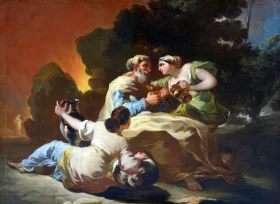 Lot and his daughters 1774 by Francisco Goya