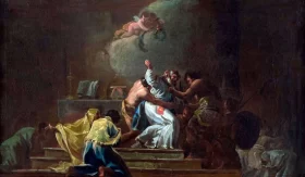 Death of St. Albert of Jerusalem by Francisco Goya