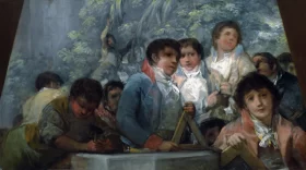 Students from the Pestalozzian Academy (fragment) by Francisco Goya