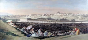 The Meadow of San Isidro on his Feast Day 1788 by Francisco Goya
