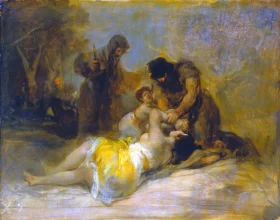 Attack on a Woman 1810 by Francisco Goya