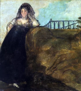 A manola - Leocadia Zorrilla by Francisco Goya