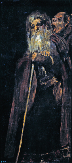 Two Old Men by Francisco Goya