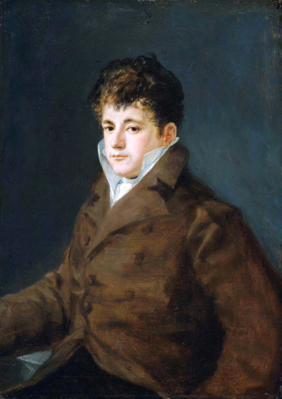 Portrait of a Young Man in Brown by Francisco Goya, oil painting reproduction on canvas Portrait of a Young Man in Brown by Francisco Goya