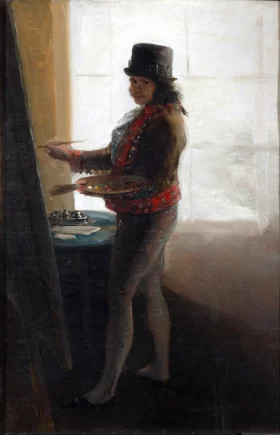 Autorretrato ante el caballete 1785 by Francisco Goya Autorretrato ante el caballete 1785 by Francisco Goya