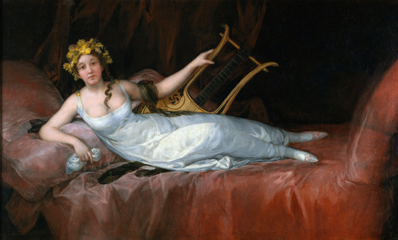Portrait of Joaquina Téllez-Girón, Marquise of Santa Cruz 1805 by Francisco Goya, oil painting reproduction on canvas Portrait of Joaquina Téllez-Girón, Marquise of Santa Cruz 1805 by Francisco Goya