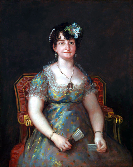 Marquesa de Caballero 1807 by Francisco Goya, oil painting reproduction on canvas Marquesa de Caballero 1807 by Francisco Goya