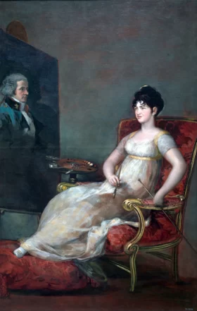The XII Marchioness of Villafranca painting her husband 1804 by Francisco Goya