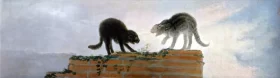 Cat fight 1786 by Francisco Goya Cat fight 1786 by Francisco Goya