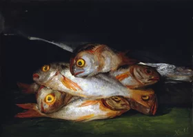 Still Life with Golden Bream by Francisco Goya