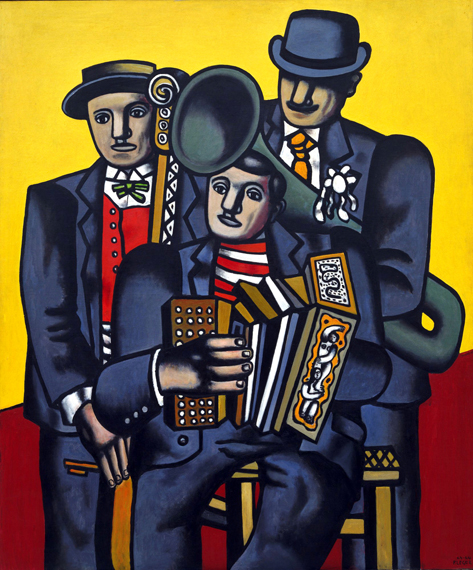 The Three Musicians by Fernand Leger, oil painting reproduction on canvas The Three Musicians by Fernand Leger