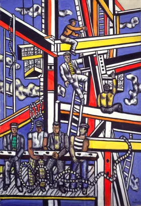 Builders with Rope by Fernand Leger